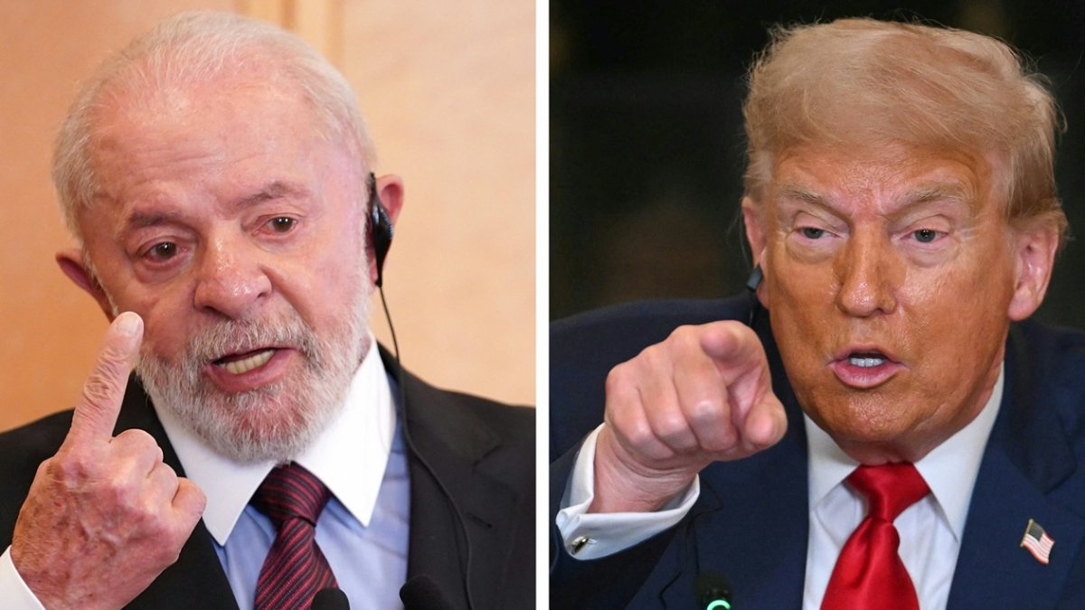 Los presidentes Donald Trump y Luiz Inácio Lula da Silva.