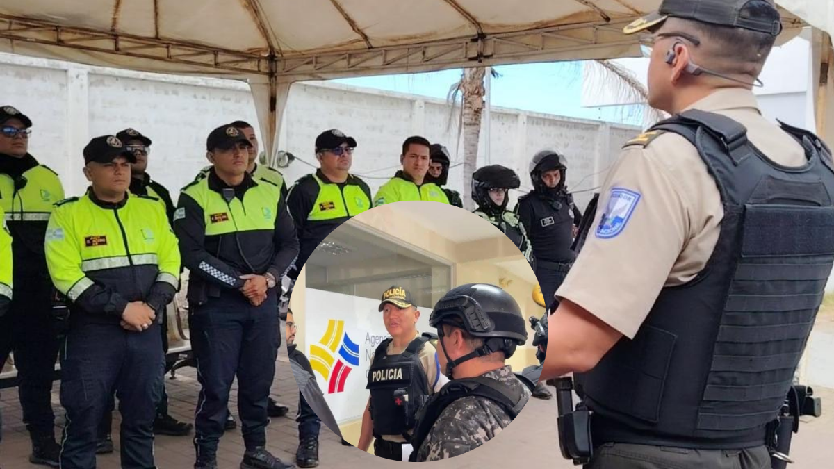 La Policía Nacional ya controla puntos estratégicos de Manta como parte de la intervención en la Empresa Pública de Movilidad.