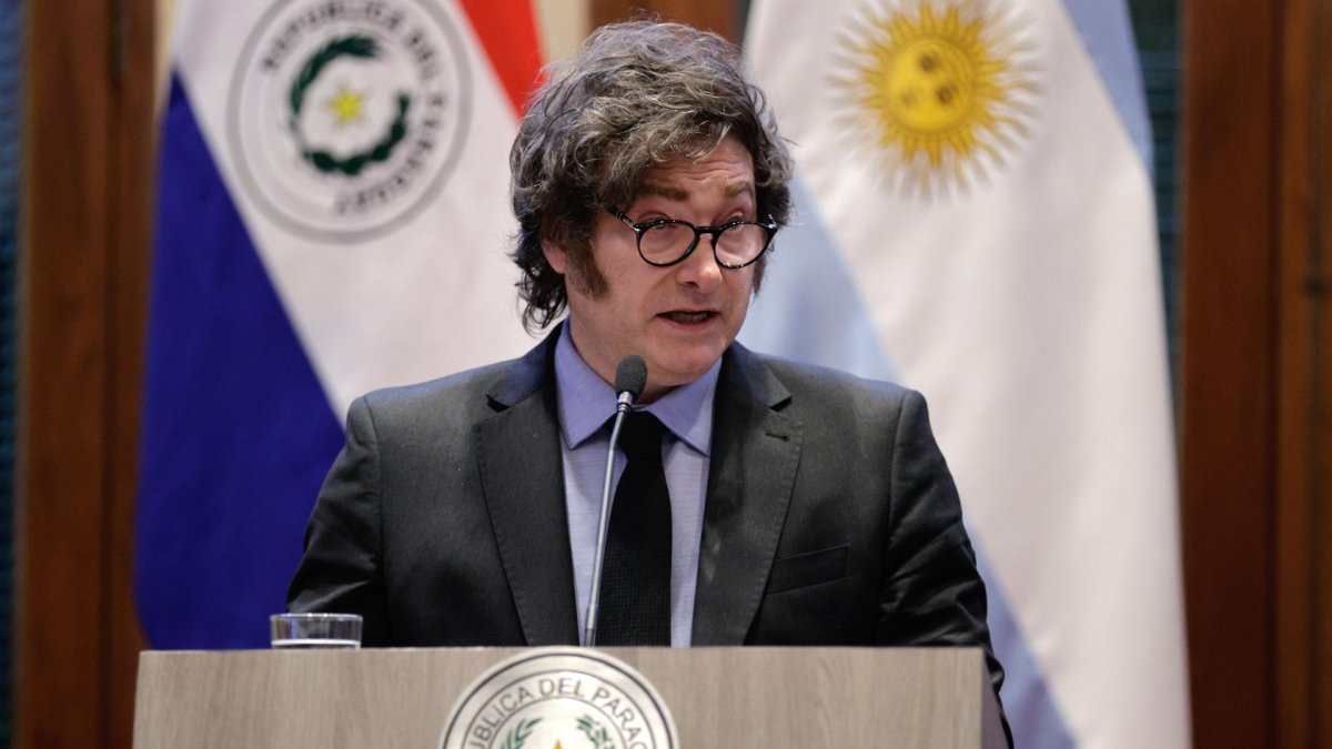Fotografía del presidente de Argentina, Javier Milei.