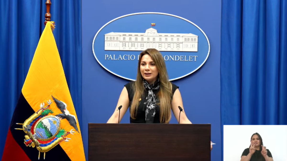 Carolina Jaramillo, portavoz del Gobierno de Daniel Noboa, habló sobre el desabastecimiento del agua en Quito.