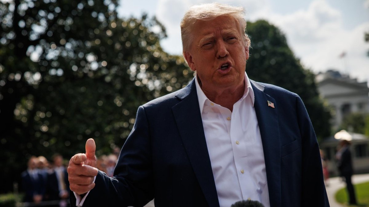 Fotografía del 11 de julio de 2025 del presidente de EE.UU., Donald Trump.