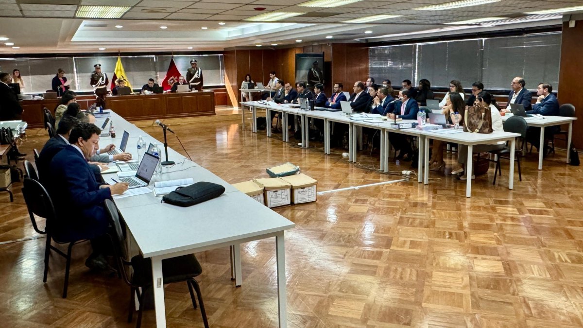 En la Corte Nacional de Justicia se realiza la audiencia de juicio para seis personas acusadas de delincuencia organizada.