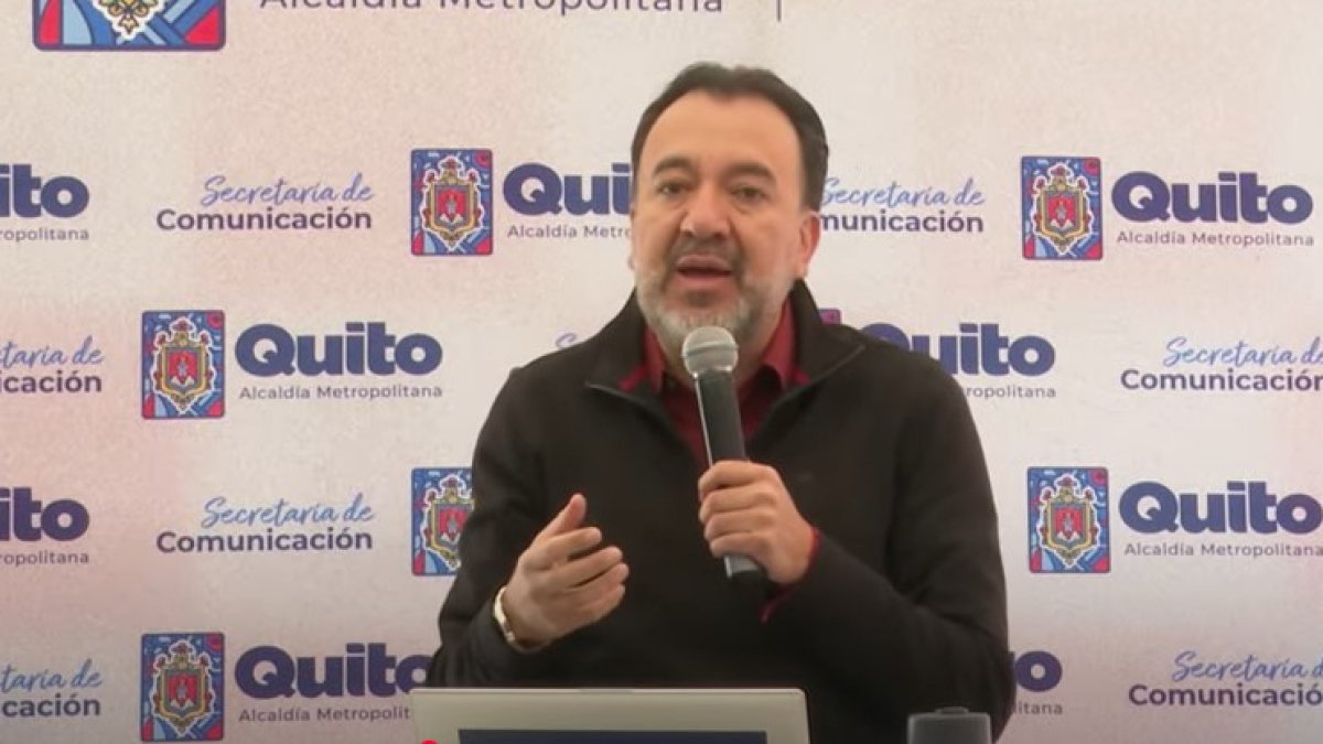 El alcalde Pabel Muñoz durante el informe semanal de este 14 de julio de 2025.