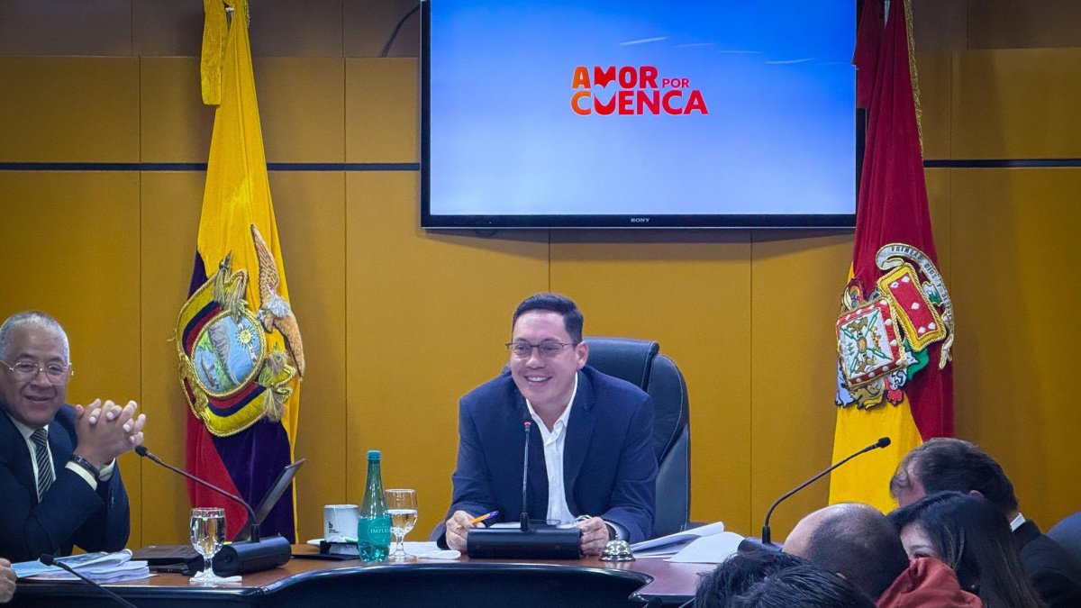 El alcalde de Cuenca, Cristian Zamora, inició sus funciones en 2023.
