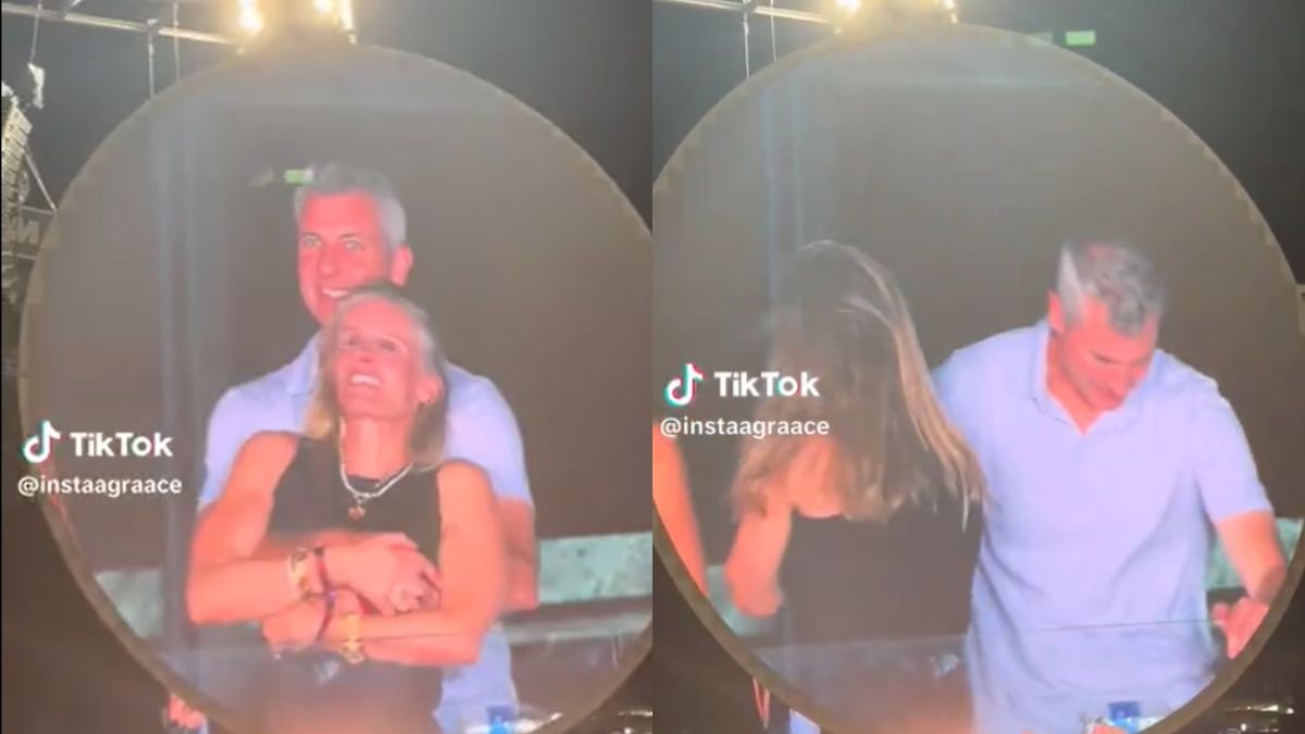 La pareja fue captada en el concierto de Coldplay en el Gillette Stadium de Foxborough, Massachusetts.