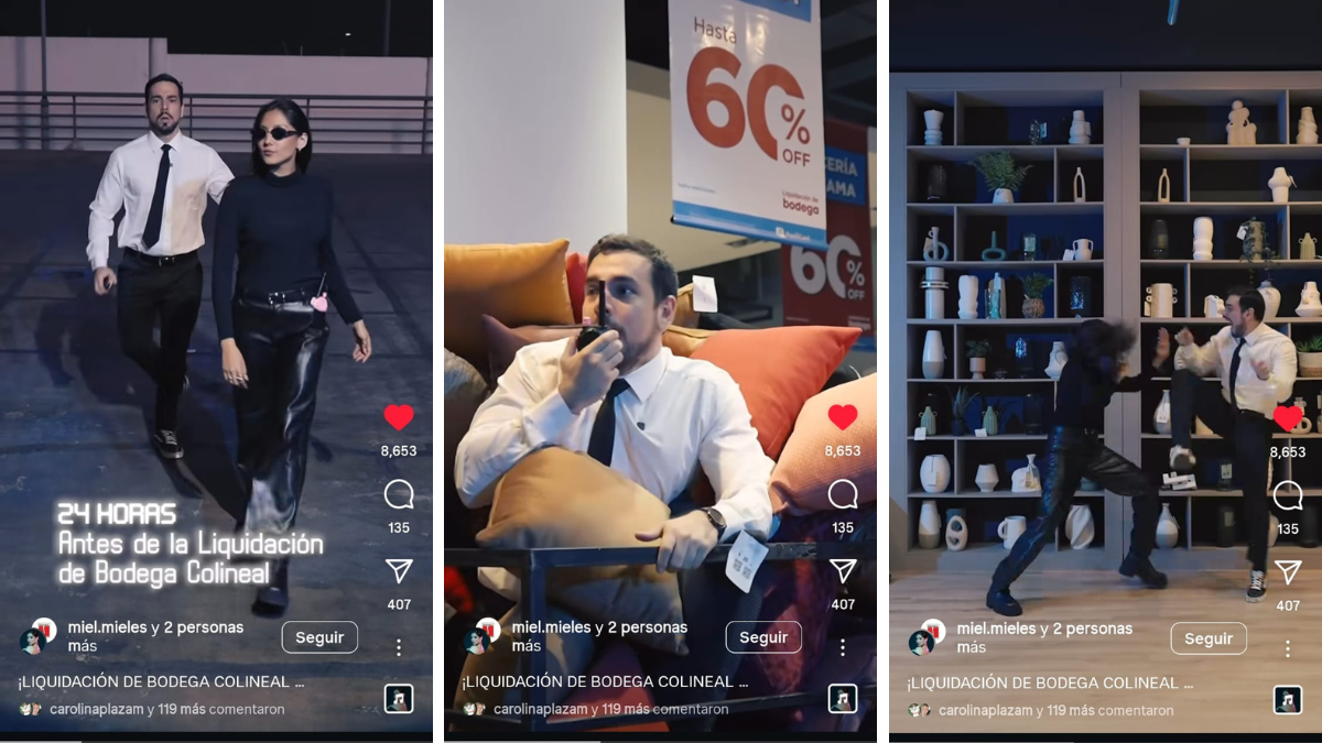 Gigi Miles y José Caballero se convierten en agentes encubiertos para una misión de descuentos en la bodega de una mueblería de Guayaquil.