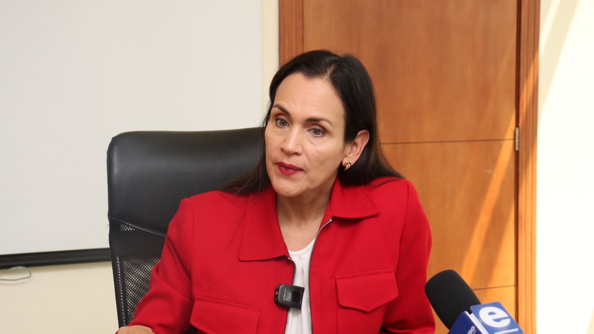 Imagen de archivo. Ministra de Energía, Inés Manzano, en entrevista pasada con los medios.