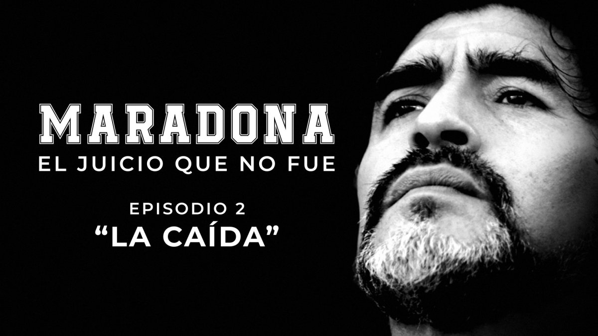 Imagen promocional del documental “Maradona, el juicio que no fue” en DGO.
