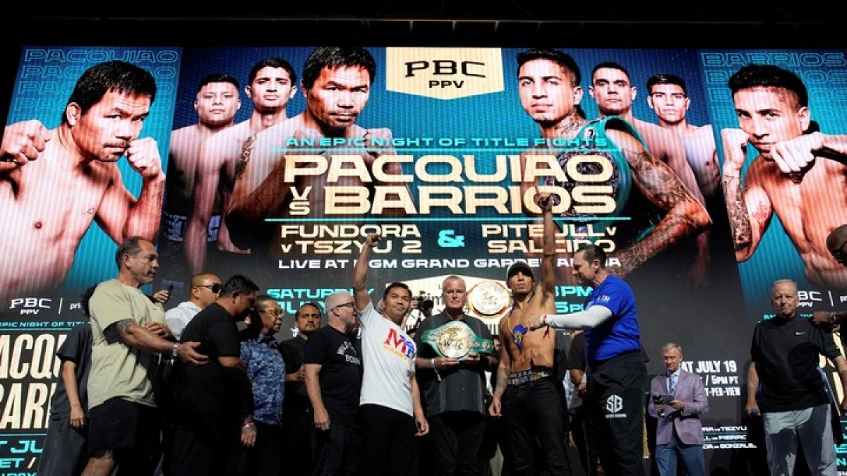 Manny Pacquiao y Mario Barrios se enfrentan por el título de peso welter
