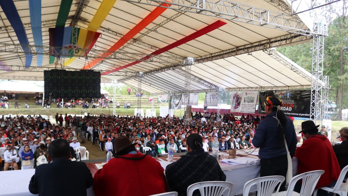 El Congreso de la Conaie se desarrolla en su segundo día con la evaluación del actual consejo de gobierno.