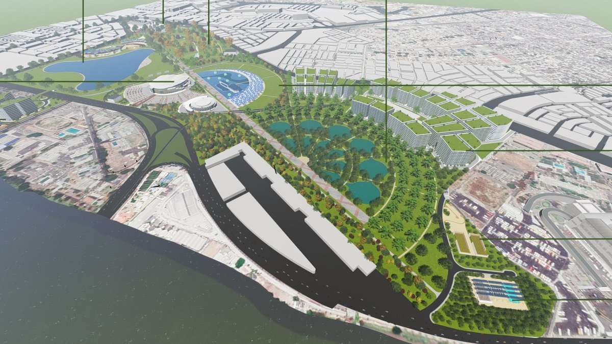 Planos de proyectos para el futuro de la ciudad.