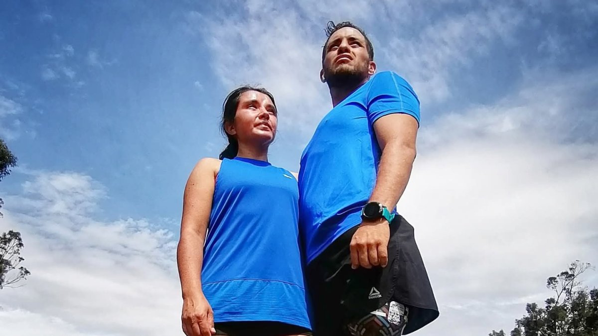 María José y Pablo durante una de las últimas pruebas 
en las que compitieron.