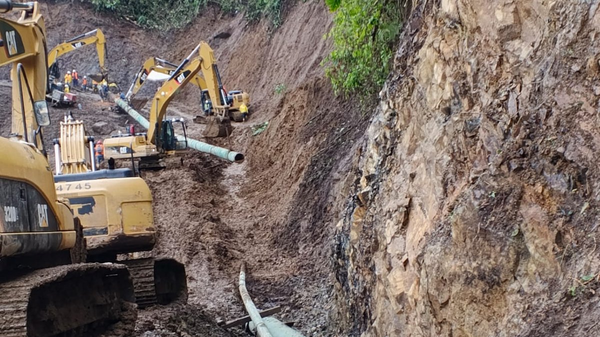 El transporte de crudo se suspendió a inicios de julio de 2025 por el avance de la erosión regresiva del río Coca.