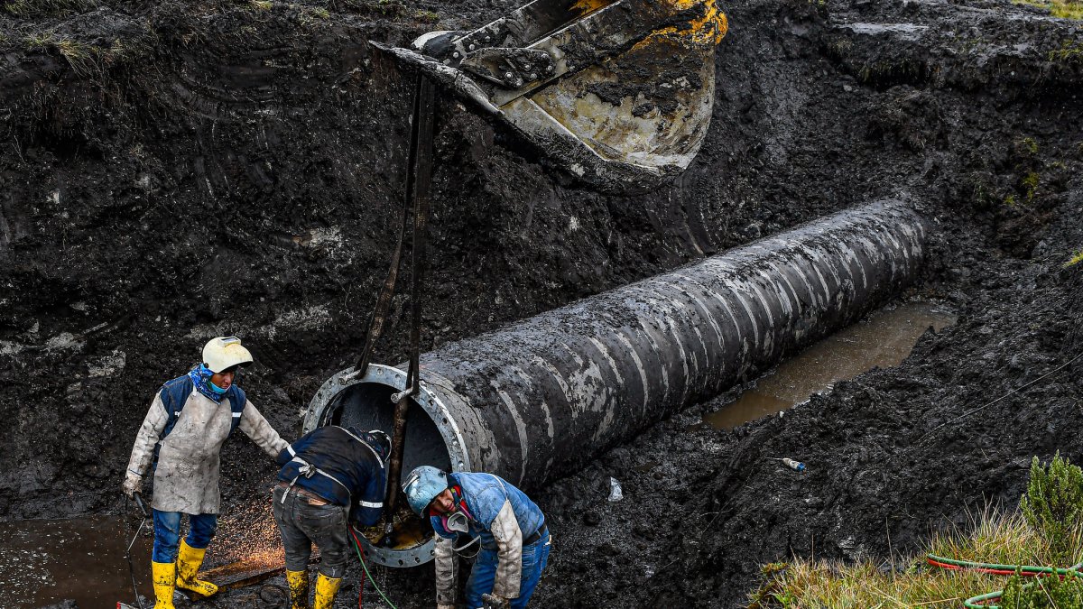 Los tubos llegaron desde Cuenca el pasado 17 de julio de 2025.