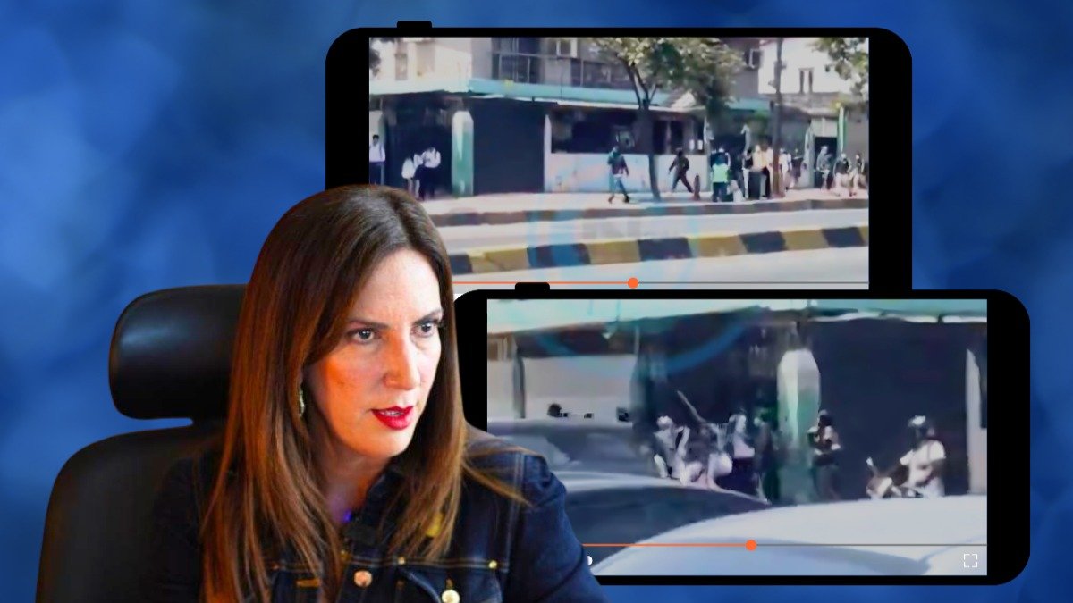 Los estudiantes de distintas instituciones educativas se encontraban encapuchados y portaban palos