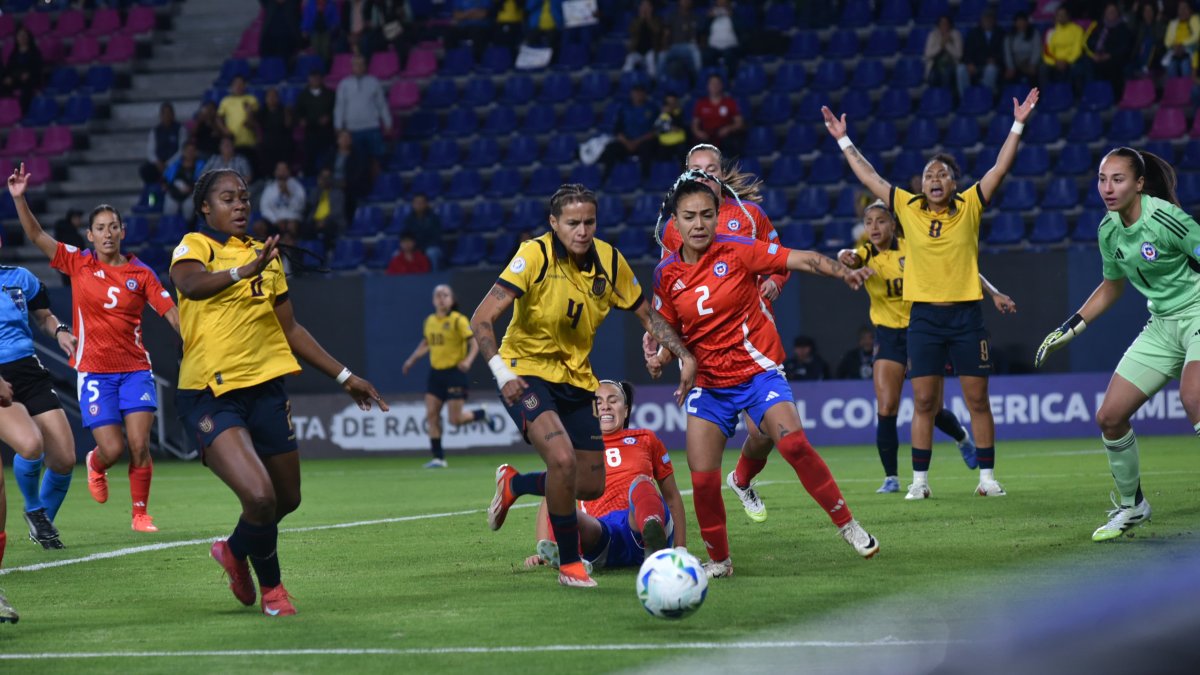 Ecuador perdió ante Chile en la fecha 3 de la Copa América Femenina 2025.