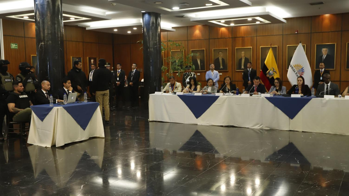 Daniel Salcedo compareció ante la Mesa de Fiscalización de la Asamblea, el 17 de julio del 2025.