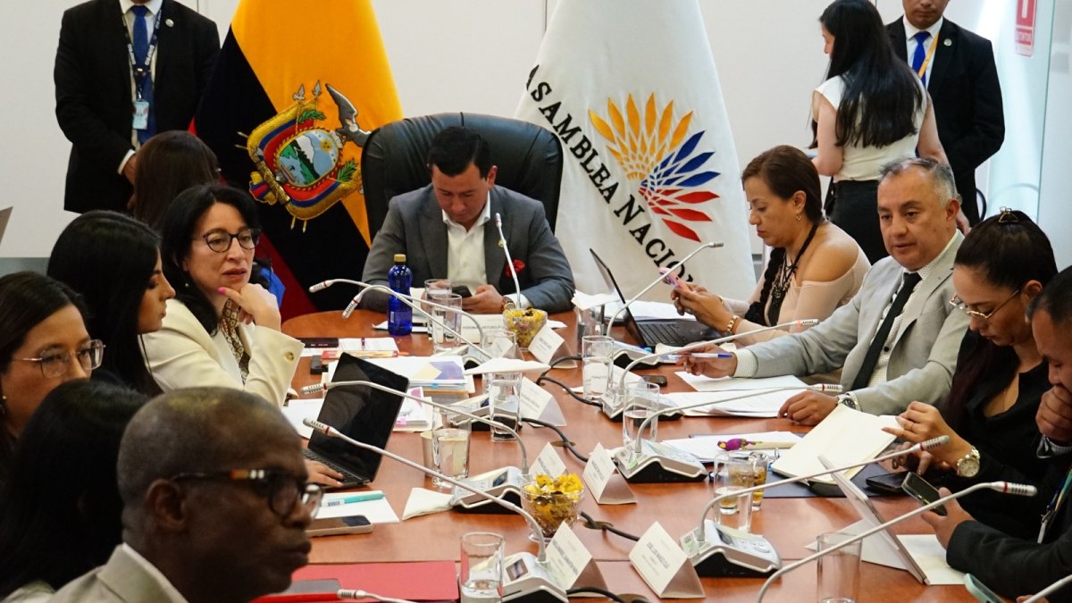 El interpelante Fernando Jaramillo (ADN) y Solanda Goyes presentaron sus pruebas y descargos.