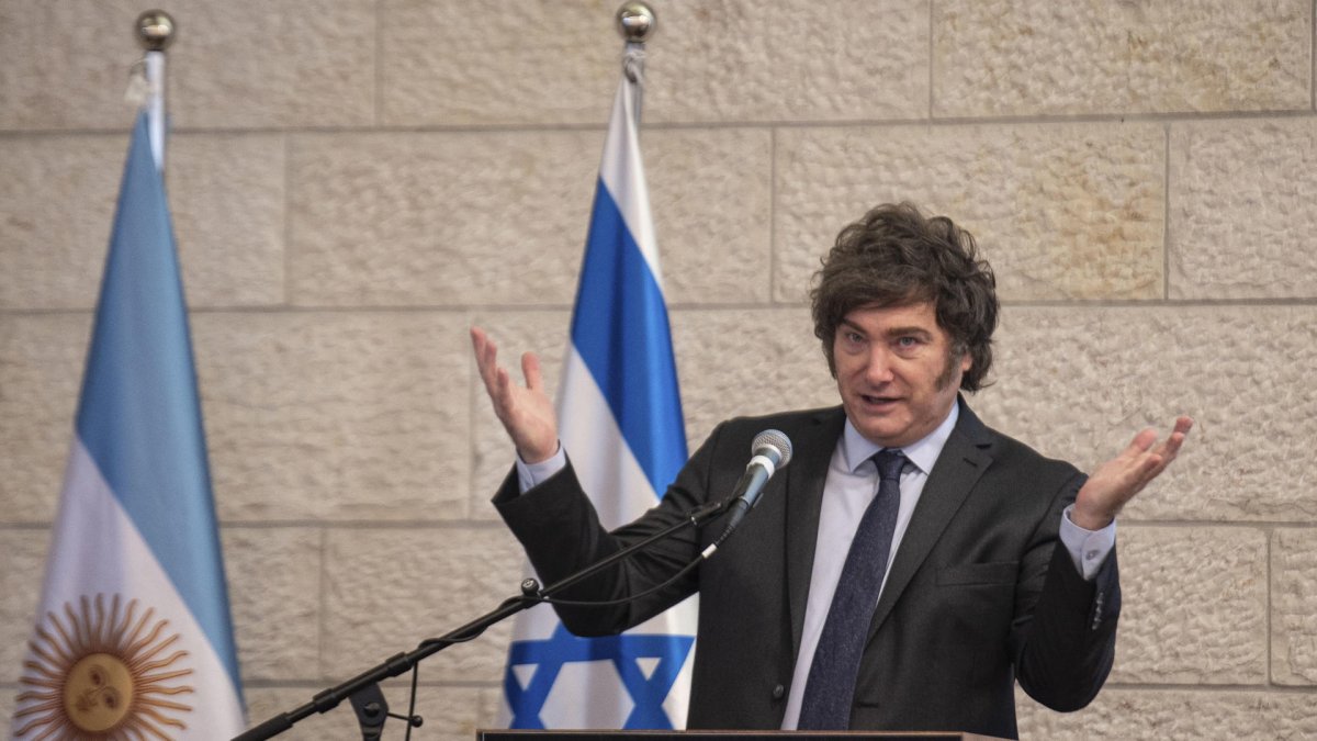 Fotografía del presidente argentino, Javier Milei.