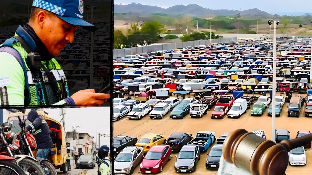 Más de 2.000 vehículos abandonados en canchones serán ya subastados en Guayaquil.