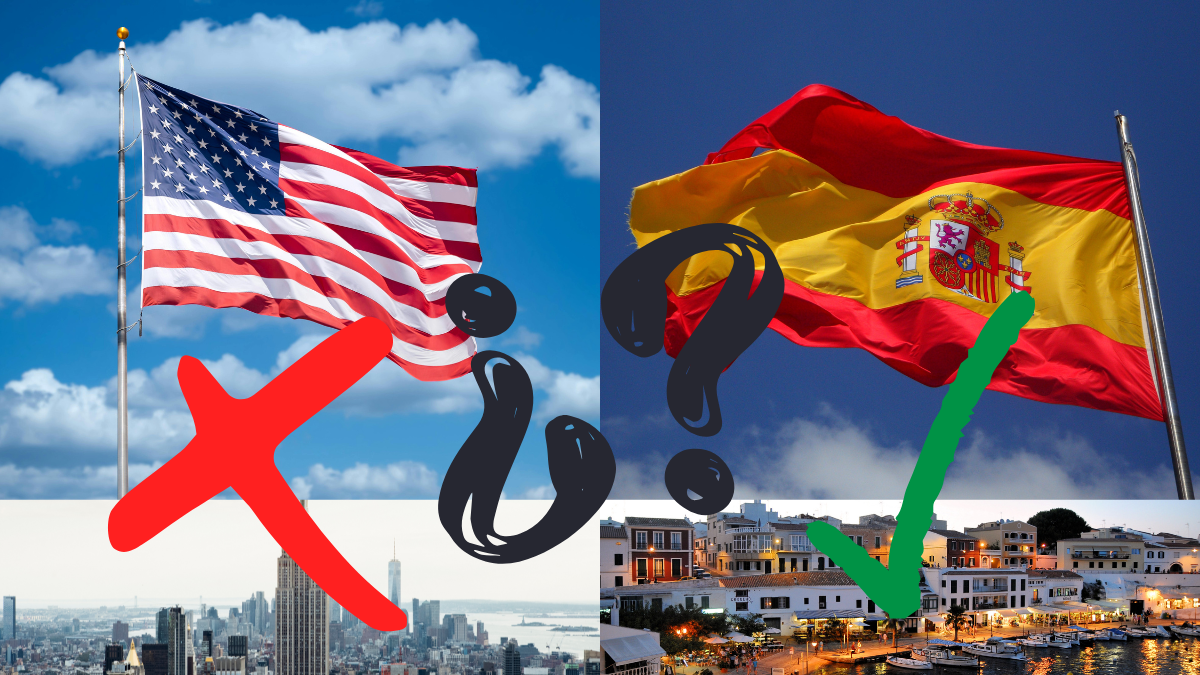 Estados Unidos y España representan estilos de vida opuestos para emigrar: uno competitivo y otro equilibrado y accesible