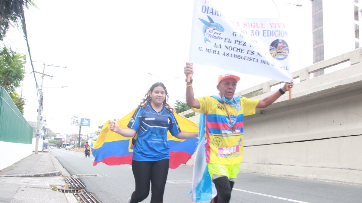 Wilson Caicedo, el Padre de la Carrera EXRESO, hizo los 10K en 48:64.