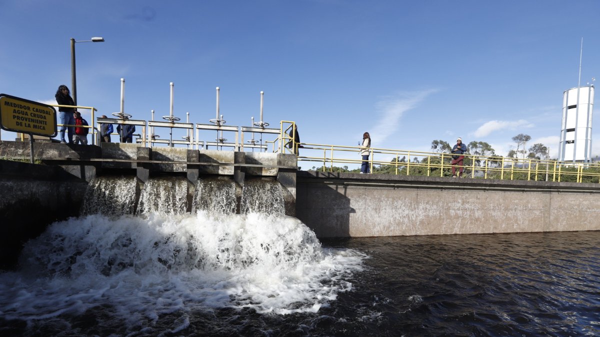 La planta de tratamiento de El Troje comenzó a llenarse tras la apertura de las compuertas en La Mica, este 23 de julio de 2025.