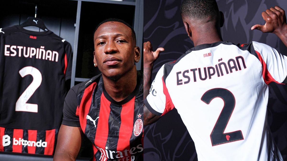 Pervis Estupiñán presentado de manera oficial en el Ac Milan.
