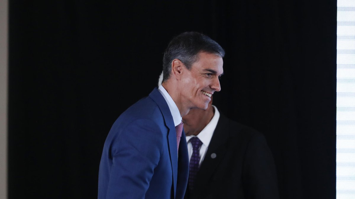 El presidente del Gobierno de España, Pedro Sánchez, participa en el Encuentro Empresarial Paraguay-España, en Asunción (Paraguay).