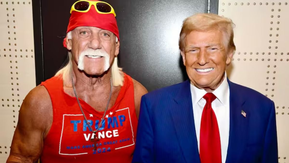 El ícono de la Lucha Libre, Hulk Hogan, junto a Donald Trump.