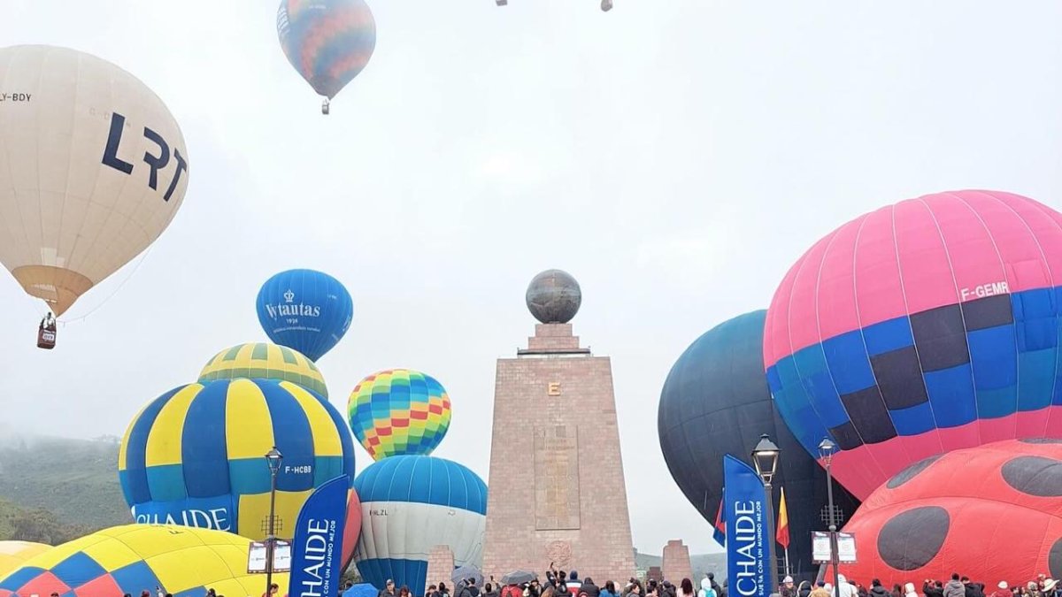 El Festival Internacional del Globo celebrará su cuarta edición del 8 al 11 de agosto de 2025 en la Mitad del Mundo.