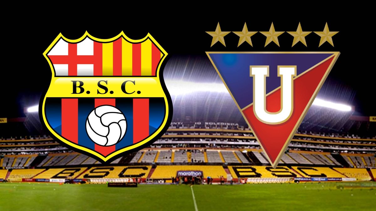 Barcelona SC y Liga de Quito se enfrentan en el estadio Monumental.