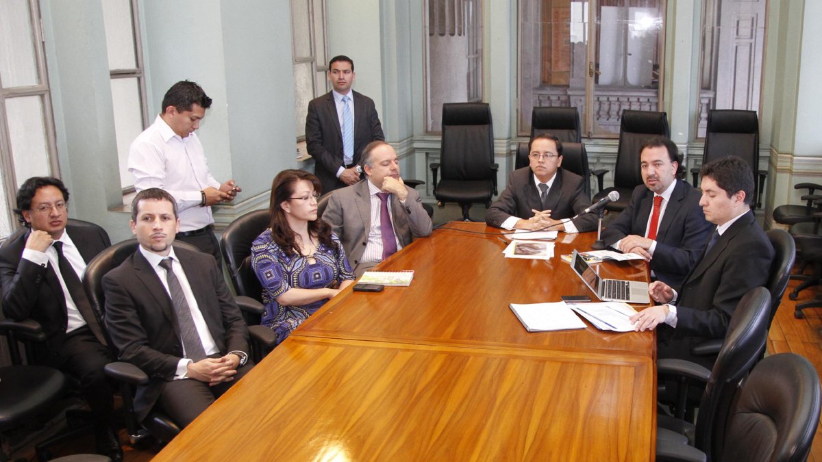 Una reunión que hubo en el 2014 de la Junta Monetaria.