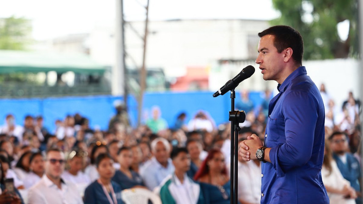 Daniel Noboa en un foto de archivo.