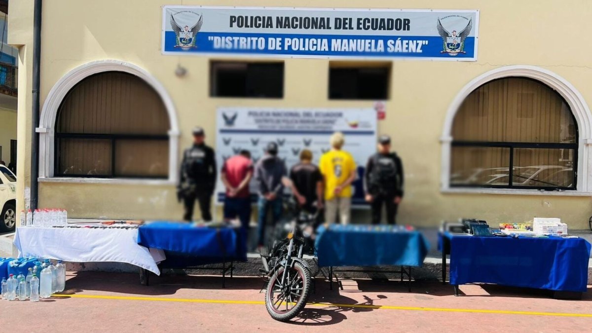 Siete capturados, armas y objetos incautados en el operativo “Apolo 4” ejecutado en Quito