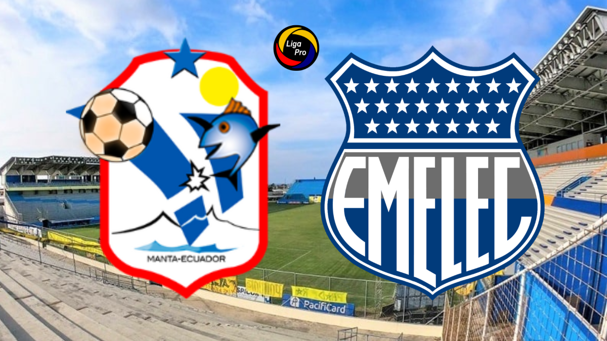 Manta y Emelec se enfrentan por la jornada 22 de la LigaPro 2025.