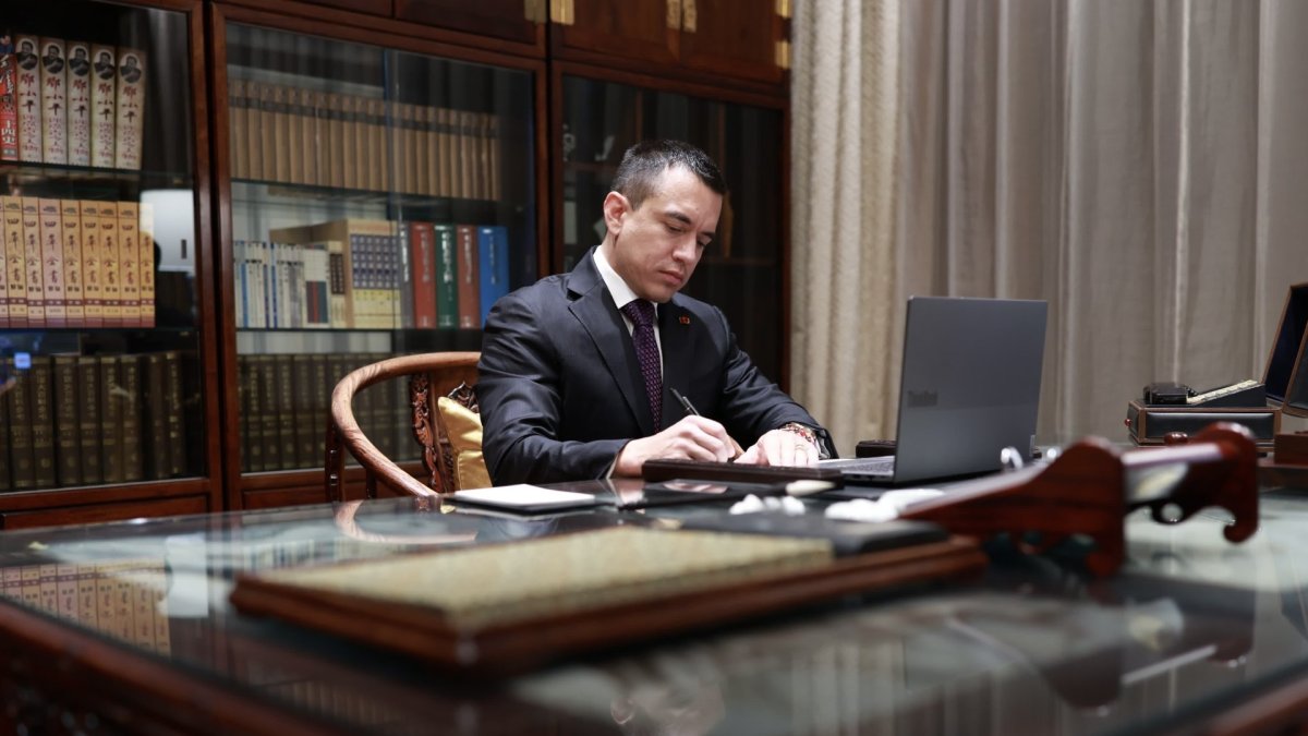 Presidente Daniel Noboa firmó la reestructuración ministerial que entró en vigencia el 24 de julio