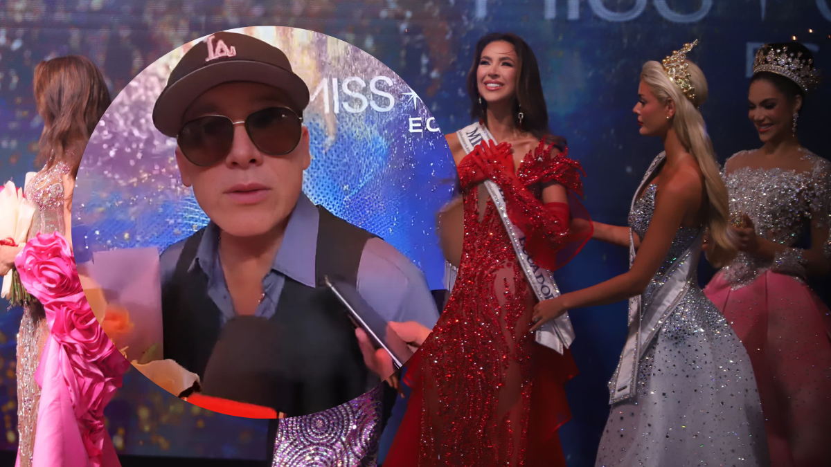 Gerardo Mejía celebra el triunfo de su hija Nadia como Miss Universo Ecuador 2025.