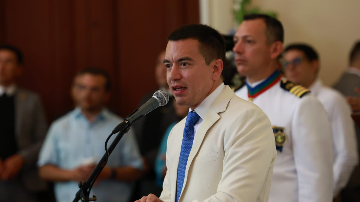 Daniel Noboa, presidente de Ecuador.