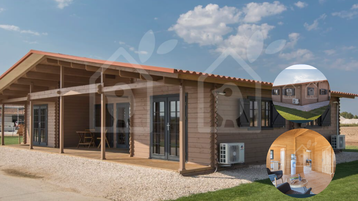 Construida con madera de alta calidad, la casa Riviera destaca por su diseño sostenible y su estética acogedora