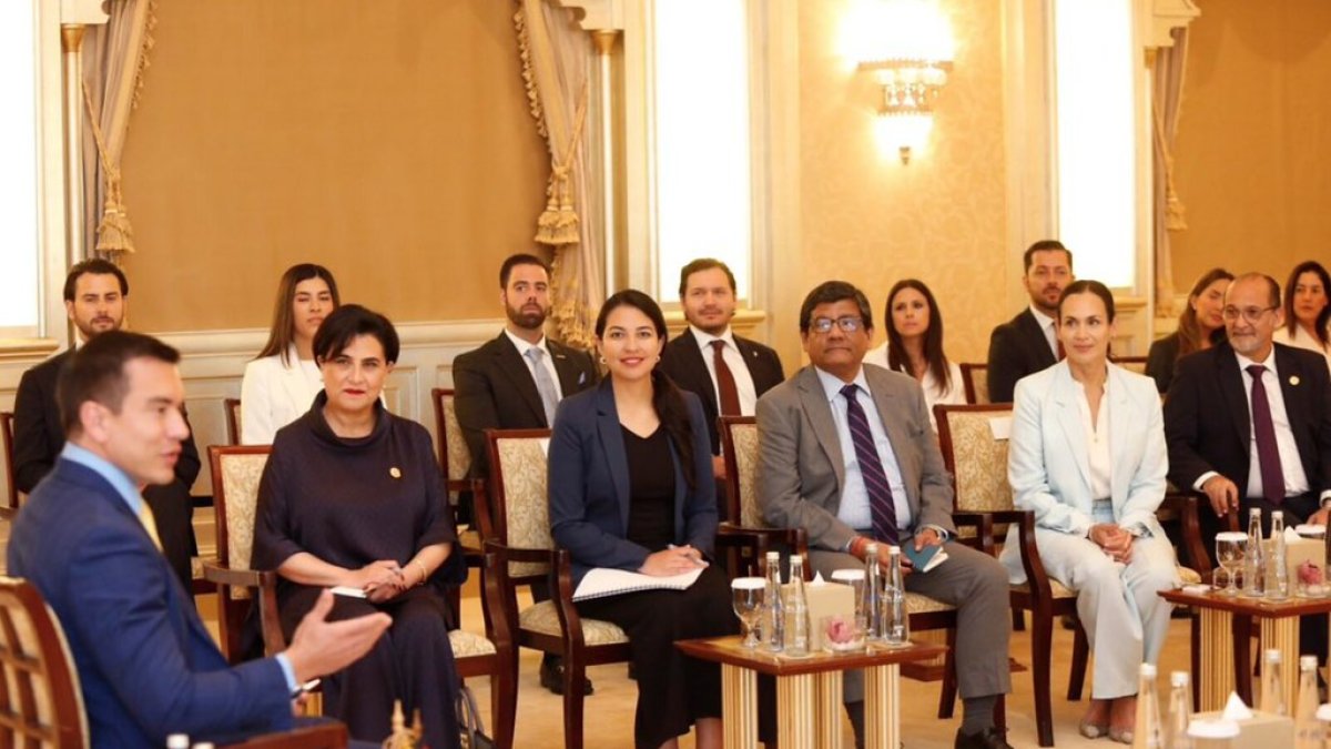 El gabinete ministerial del presidente Daniel Noboa.