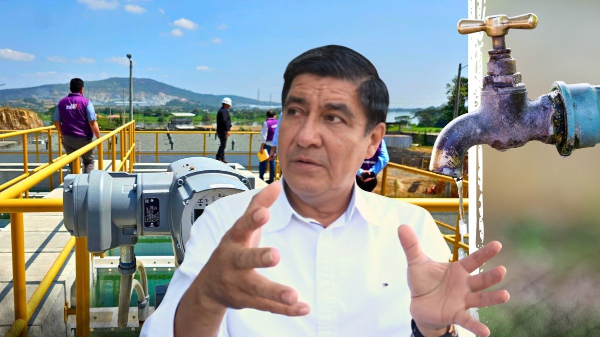 El alcalde de Daule explicó las razones de los cortes de agua en La Aurora.