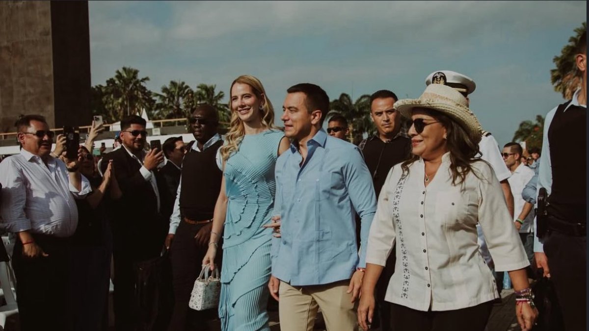 El presidente Daniel Noboa y Zaida Rovira estuvieron juntos en las recientes fiestas julianas de Guayaquil.