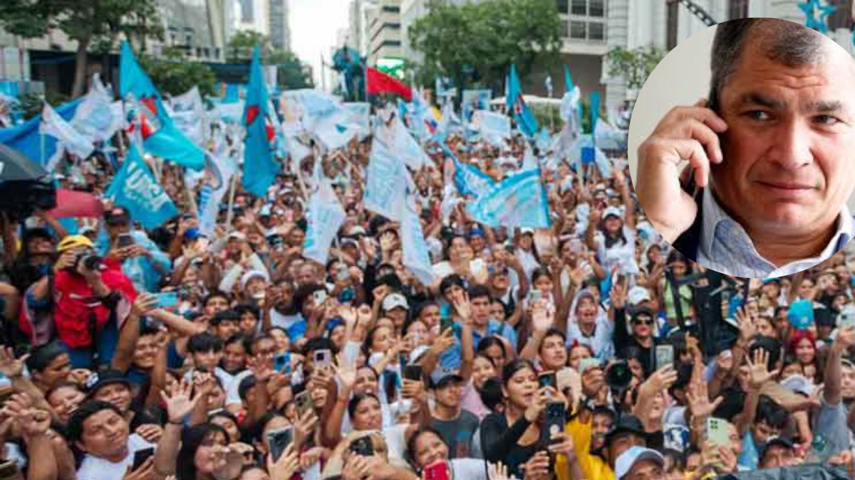 Rafael Correa fue presidente del Ecuador durante 10 años, no puede volver al Ecuador porque está condenado a ocho años de prisión.