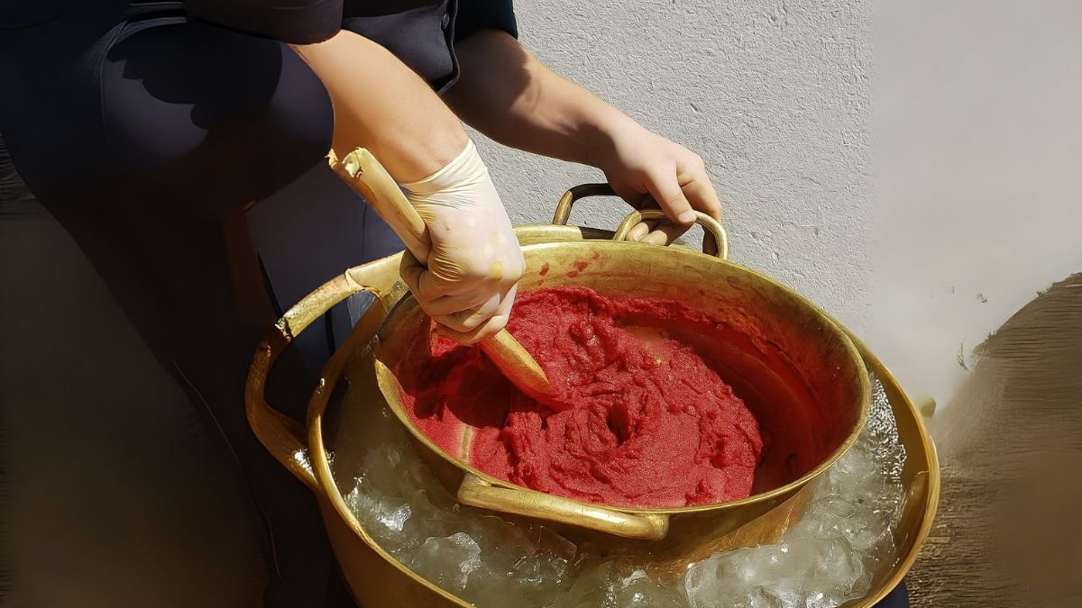 El helado de paila ecuatoriano es un postre tradicional de la región andina.