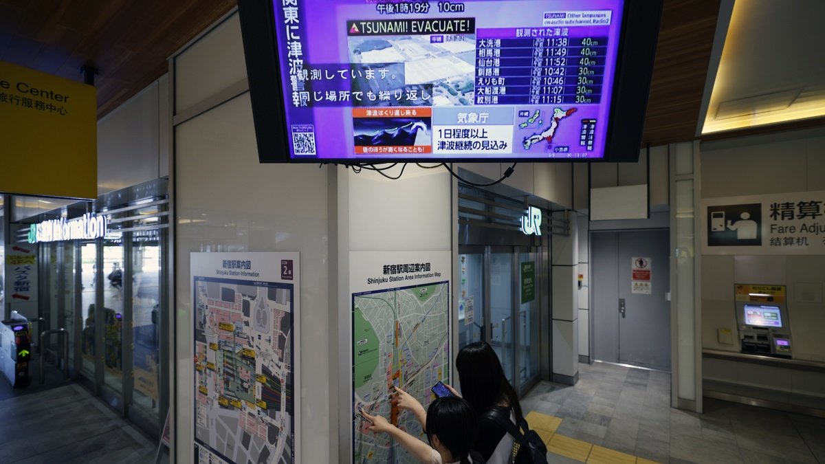 En varias localidades de Japón se generó una alerta de tsunami tras el terremoto en Rusia, este martes 29 de julio.