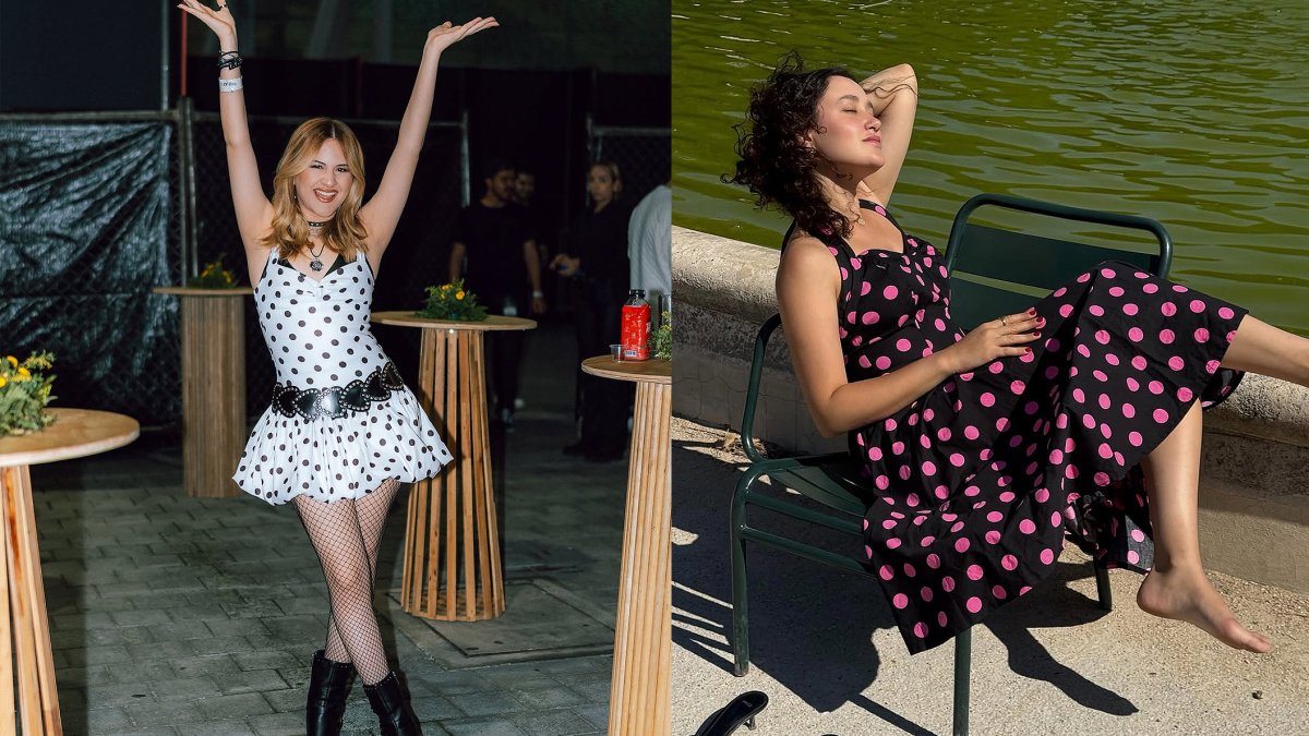 Mar Rendón y Michelle Katz son algunas de las influencers en Ecuador que lucen el estampado polka dots.