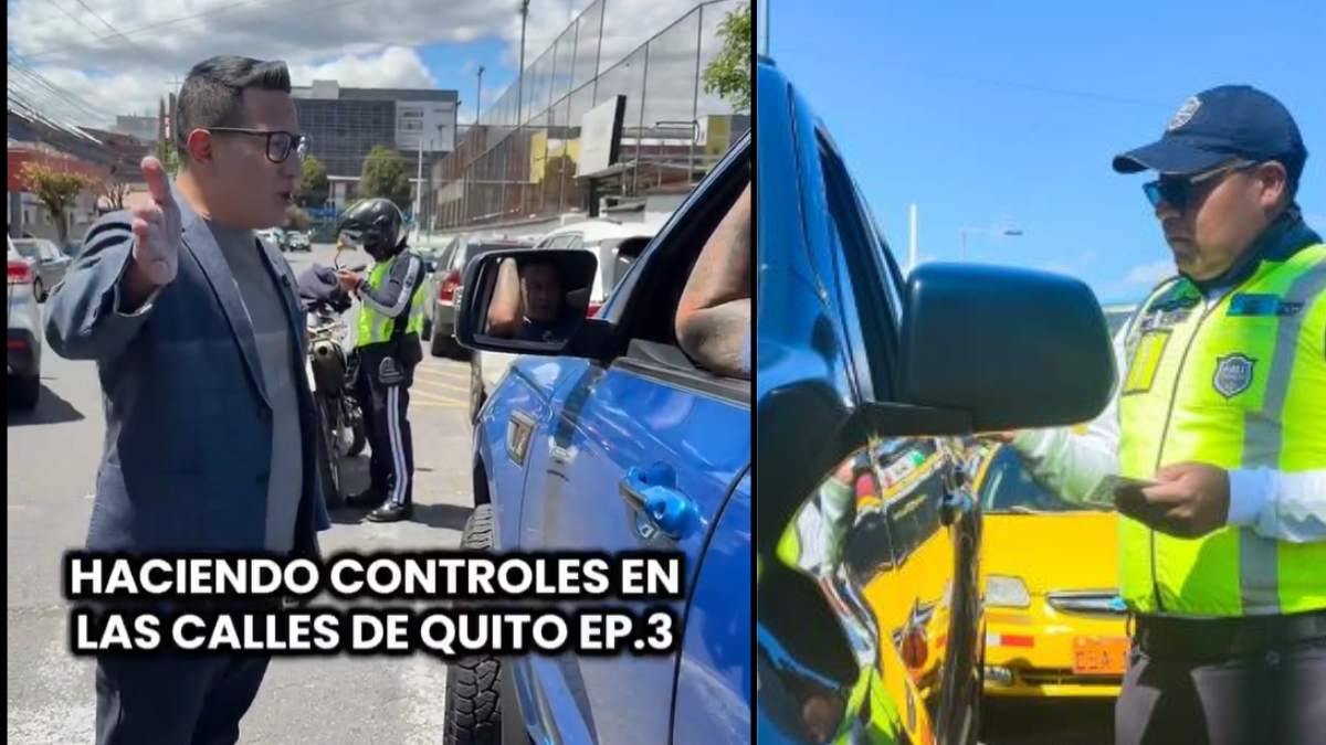 Andrés Campaña, concejal de Quito, ha participado de operativos de tránsito.