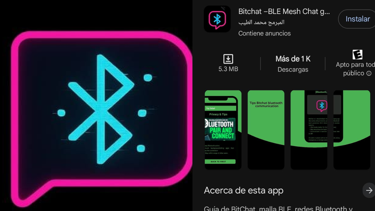 Bitchat es una app de mensajería offline que funciona sin internet ni registro y ya está en App Store