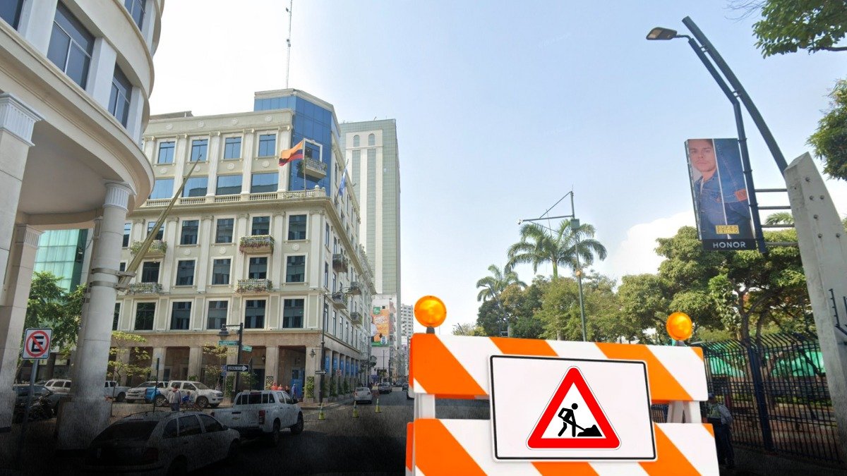 Prefectura del Guayas advierte sobre trabajos en su edificio en el Malecón 2000.